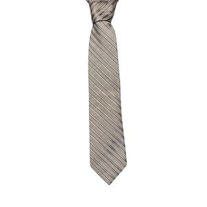 Michael Michael Kors Silk Necktie Brown Plaid‎ Pattern Business Casual